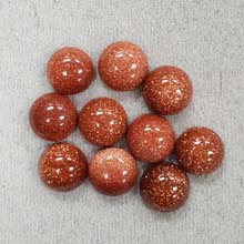 10MM ROUND CABOCHON GOLD STONE(10PCS/BAG)